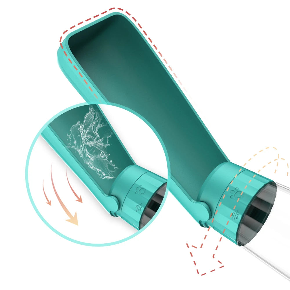 Gourde portable pour chien — Distributeur d'eau pour balades